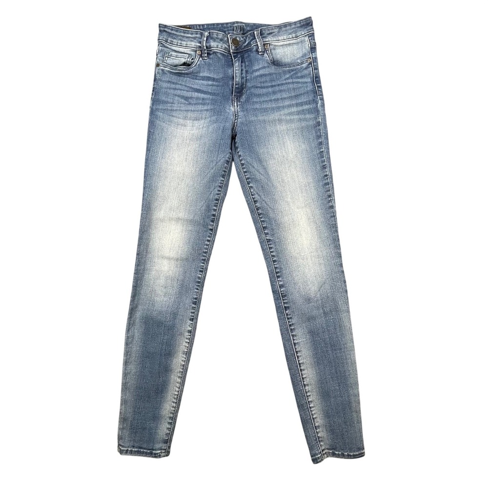 KUT from the Kloth Blue High Rise Toothpick Skinny Jeans Women Size 6